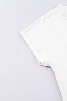 Black Notched Neck Batwing Sleeve Blouse Blouses 0738e5814e25a56e