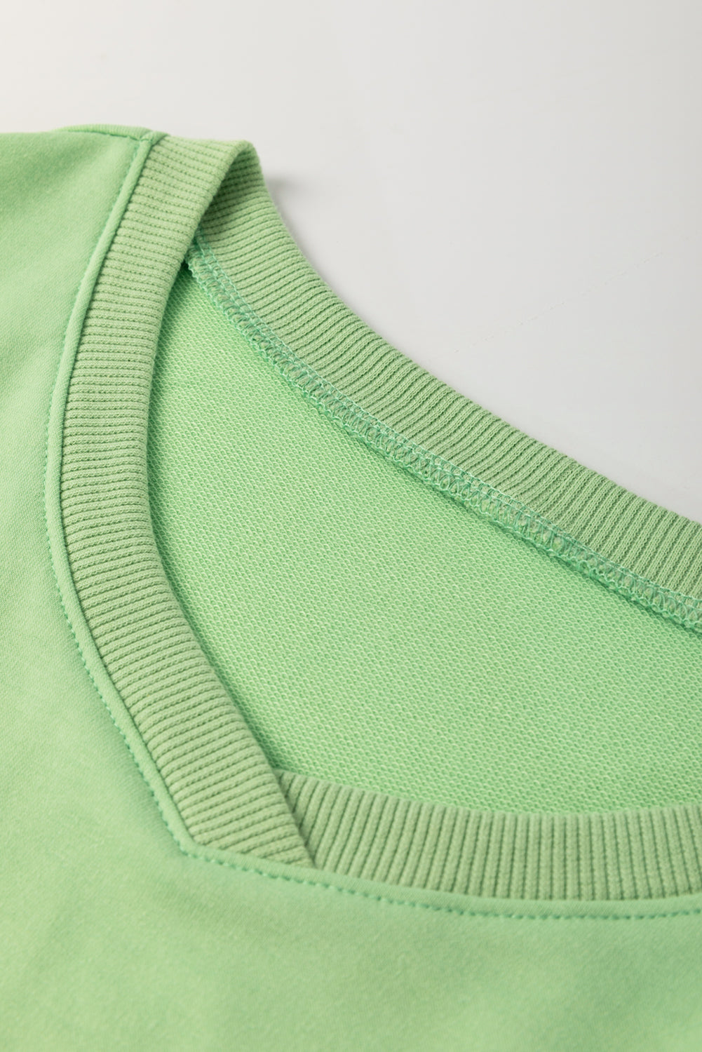 Meadow Mist Green Plus Size V Neck Drop Shoulder Tee Loose Shorts Set Plus Size Matching Sets 07ede82f2a85d0eb