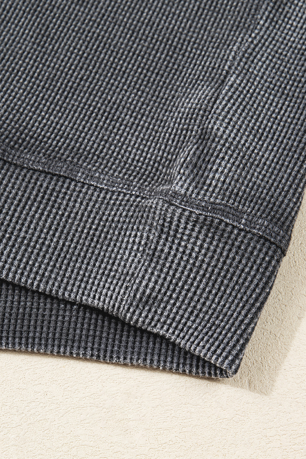 Mist Green Ribbed Plain Long Sleeve Loose Top Long Sleeve Tops 09f6469c5869f7d8