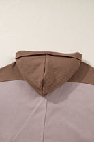 Goat Waffle Patchwork Exposed Seam Oversized Hoodie Sweatshirts & Hoodies 0a85514f94285961