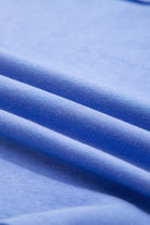 Blue Exposed Seam Floral Mixed Patchwork Plus Size Top Plus Size Tops 0cb9bdf86851ad5f