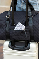 Black Plaid Large Capacity Travel Duffle Bag Bags 0e1cf53497dbfe70