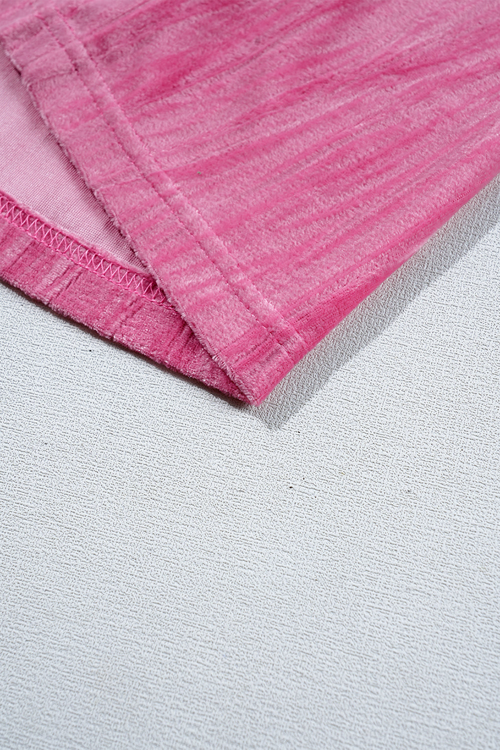 Strawberry Pink Flounce Sleeve Tiered Ruffled Velvet Mini Dress Short Dresses 0e87ef8e74b14615