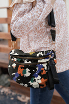 Coffee Leopard Print Double Zipper Crossbody Bag Crossbody Bags 0ff180a0cec74d26