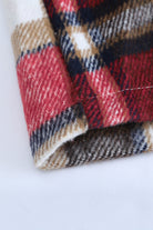 Multicolor Plaid Casual Button Up Flannel Shacket Jackets 12a3420fc6584df0