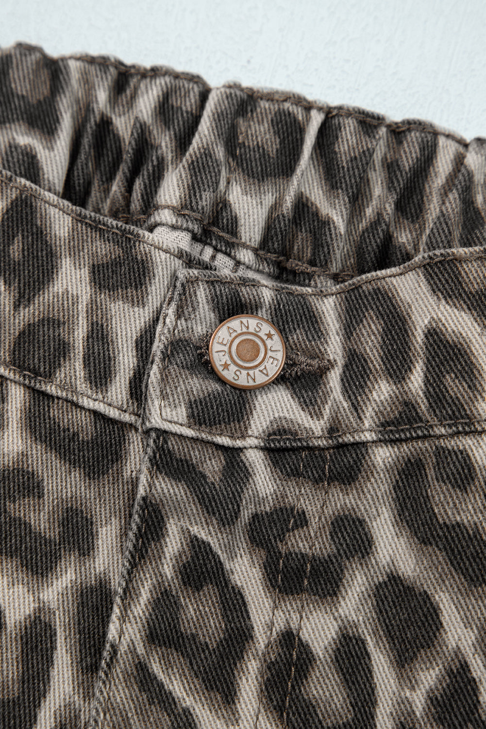 Yellow Leopard Straight Loose Leg Jeans Jeans 15677b90c7d51366