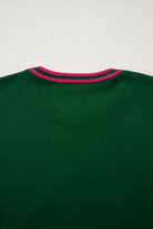 Apricot Floral Patchwork Shirred Cuff Puff Sleeve Sweater Sweaters 19d8d75f2d97ca84