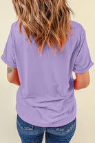 Wisteria Boo Checkered Ghost Heat Transfer Printing Crewneck Graphic Tee Graphic Tees 1d85fc7ddc84e646