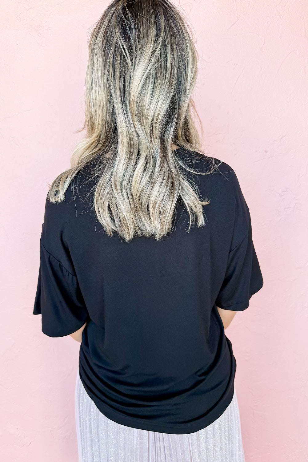 Black Game Day Number 9 Baseball Pattern Heat Transfer Printing Oversize Tee Graphic Tees 1e05faec3278df3b