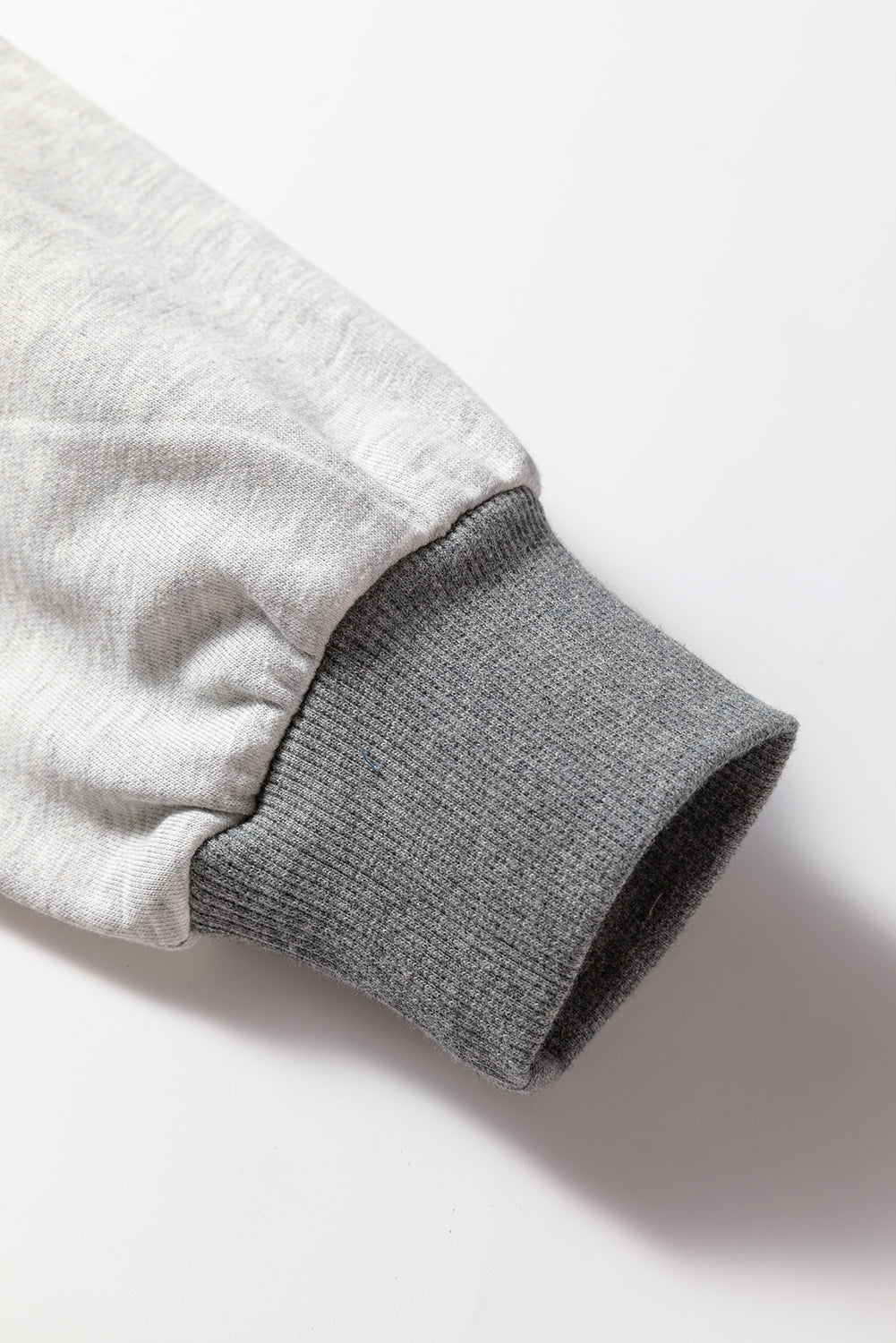 Dark Grey Floral LOVE Graphic Patchwork Uneven Hem Sweatshirt Sweatshirts & Hoodies 1e5c9219c4e69a71