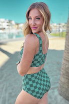 BeautybyShree Bali Checkered Swim Top