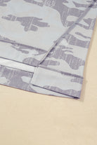 Multicolour Camouflage Print Round Neck Plus Size Sweatshirt Plus Size Tops 205cead2e0f4388e