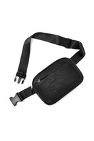 Black Minimalist Multi-zipped Crossbody Bag Crossbody Bags 21f32babe551ffd6