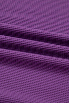 Orchid Mist Solid Color Raw Seam Patchwork Ribbed Drop Shoulder Sweatshirt Sweatshirts & Hoodies 23044bd66f7b59d2