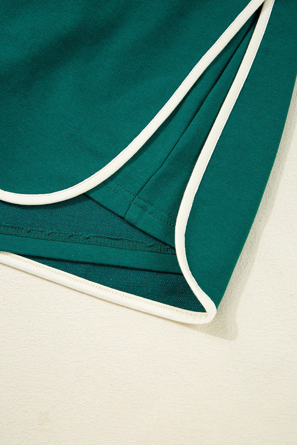 Bonbon Plus Size Contrast Trim T Shirt and Skort Two Piece Set Plus Size Matching Sets 244854c8aa873043