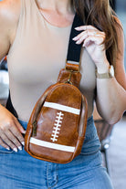 Brown PU Leather Football Mini Crossbody Bag Crossbody Bags 2530e3bd0c2a343c