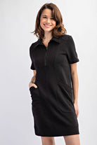 BeautybyShree Casual Short Sleeve Dress in Black