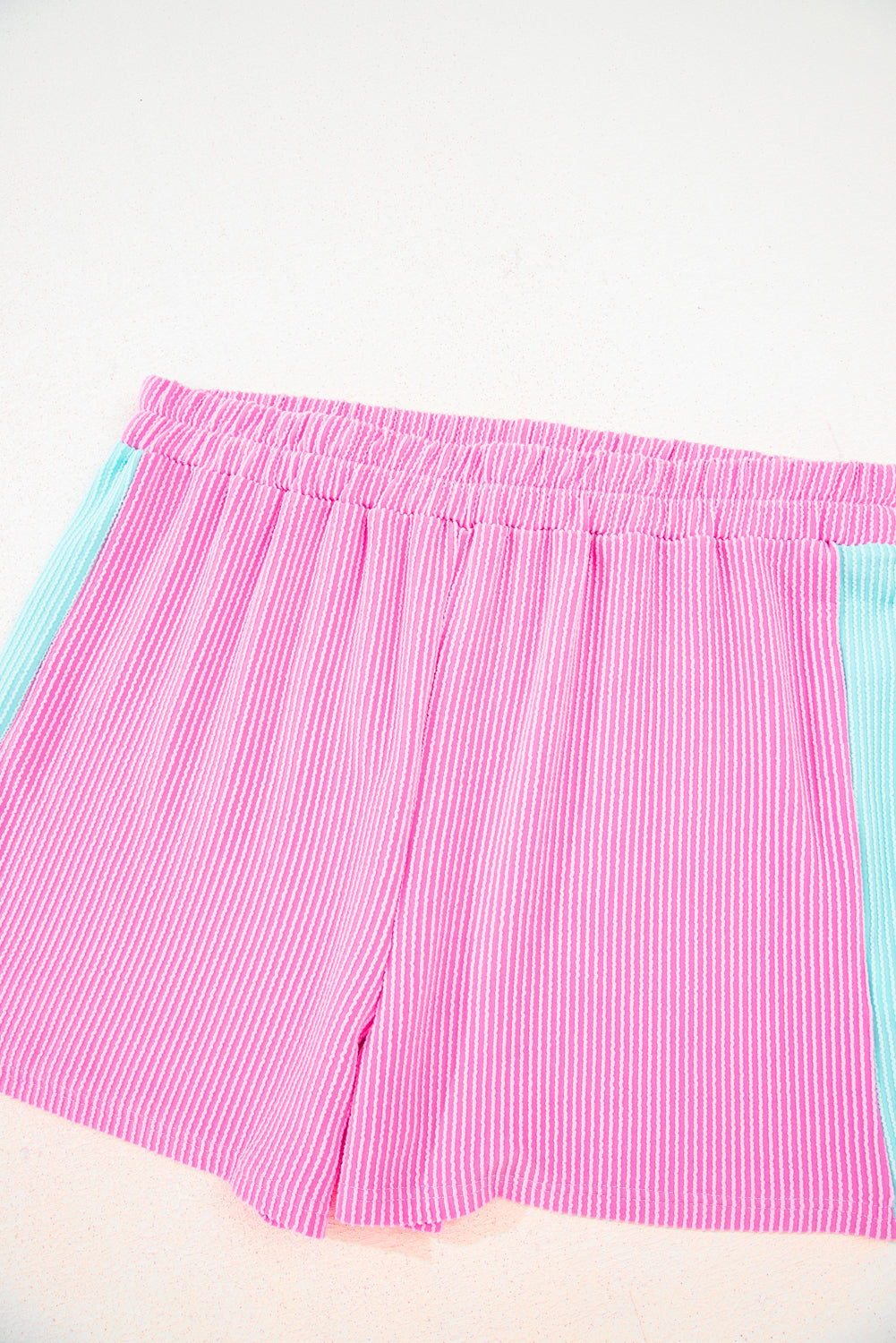 Bonbon Colorblock Corded Plus Size Two Piece Shorts Set Plus Size Matching Sets 262f6783a979afd3