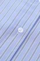 Green Stripe Button Up Oversized Casual Shirt Blouses 274969aa7008473b