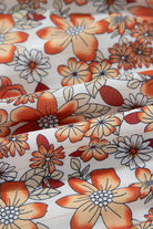 Khaki Floral Print Ruffled Tiered Long Sleeve V Neck Midi Dress Midi Dresses 2a742742ec8d22fb