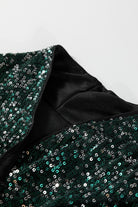 Evergreen Glitter Sequin Open Front Long Sleeve Top Long Sleeve Tops 2ce1b52234f53901