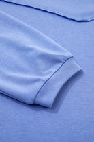 Blue Exposed Seam Floral Mixed Patchwork Plus Size Top Plus Size Tops 2d0a26fda206769c