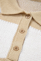 Mist Green Checkered V-Neck Collared Pullover Sweater Sweaters 2d0ec41b8843e3bd