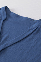 Black Notched Neck Batwing Sleeve Blouse Blouses 3020f3881cae8c30