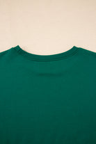 Evergreen Varsity Stripe Detail Drop Shoulder Pullover Mini Skort Set Two Piece Shorts Sets 31fee1bad7367d2b