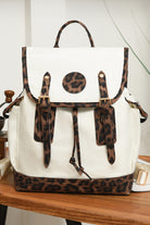 White Leopard Patchwork Casual Backpack Backpacks 32a4b80a20ae9176
