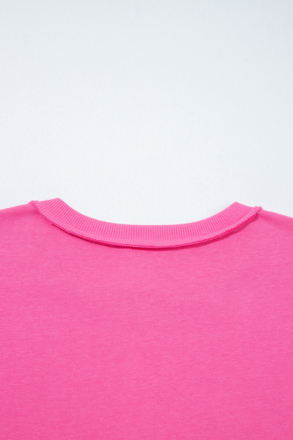 Bright Pink Raw Edge Henley Pullover and Jogger Pants Set Two Piece Pants Sets 334e2bb65b3a7c2e