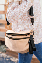 Bright Pink Strap Double Zipper Crossbody Bag Crossbody Bags 33d26dec2be97888