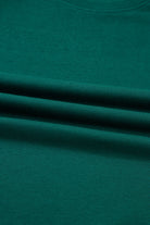 Sea Green Solid Color Pullover Top Varsity Stripe Detail Loose Drawstring Pants Set Two Piece Pants Sets 33f7081f6a2d299f