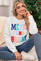 White XOXO Chenille Letter Patch Quilted Sweatshirt Sweatshirts & Hoodies 34966cdaf08d19de