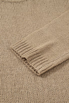 Pale Khaki Oversize Drop Shoulder Slouchy Sweater Dress Sweater Dresses 349b19ac342ddca6