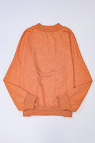 Brown Plain Drop Shoulder Crew Neck Pullover Sweatshirt Sweatshirts & Hoodies 36c6ecf6494dae87