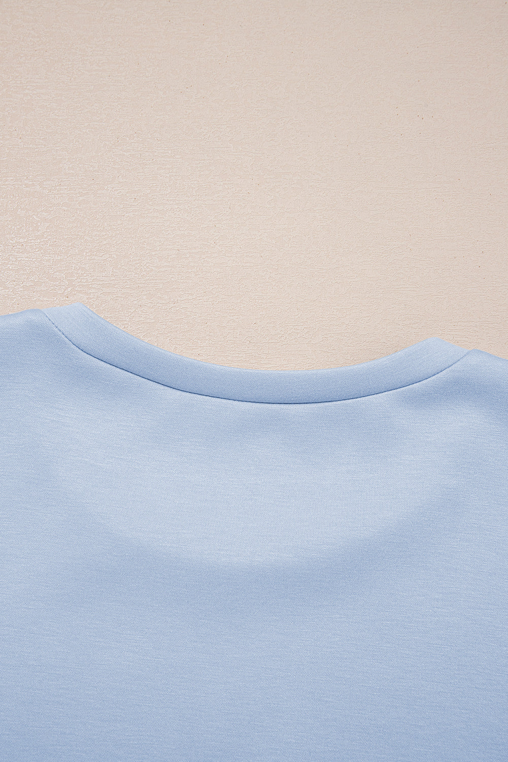 Beau Blue Puff Sleeve Pearl Embellished Scallop Hem 2-Piece Shorts Set Two Piece Shorts Sets 37cf0743eb22da45