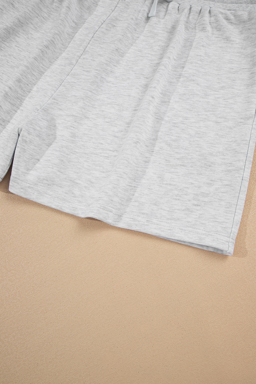 Light Grey Uneven Hem Colorblock Patchwork Pullover Shorts Plus Size 2pcs Outfit Plus Size Matching Sets 38b33f185fa6e454