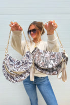 Coffee Leopard Print Double Zipper Crossbody Bag Crossbody Bags 3b9eea18d11ba626