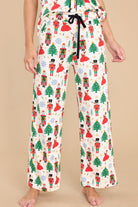 White Christmas Tree Nutcracker Shirt & Pants Pajama Set Loungewear Set 429accf4762b891a