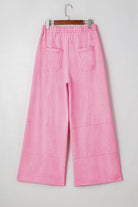 Bonbon Mineral Wash Exposed Seam Wide Leg Cargo Pants Pants 42d80cd72865bdd4