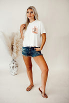 White Double-Side Cowboy Hat & Boots Graphic Tee Graphic Tees 43b93eb85ac48f48