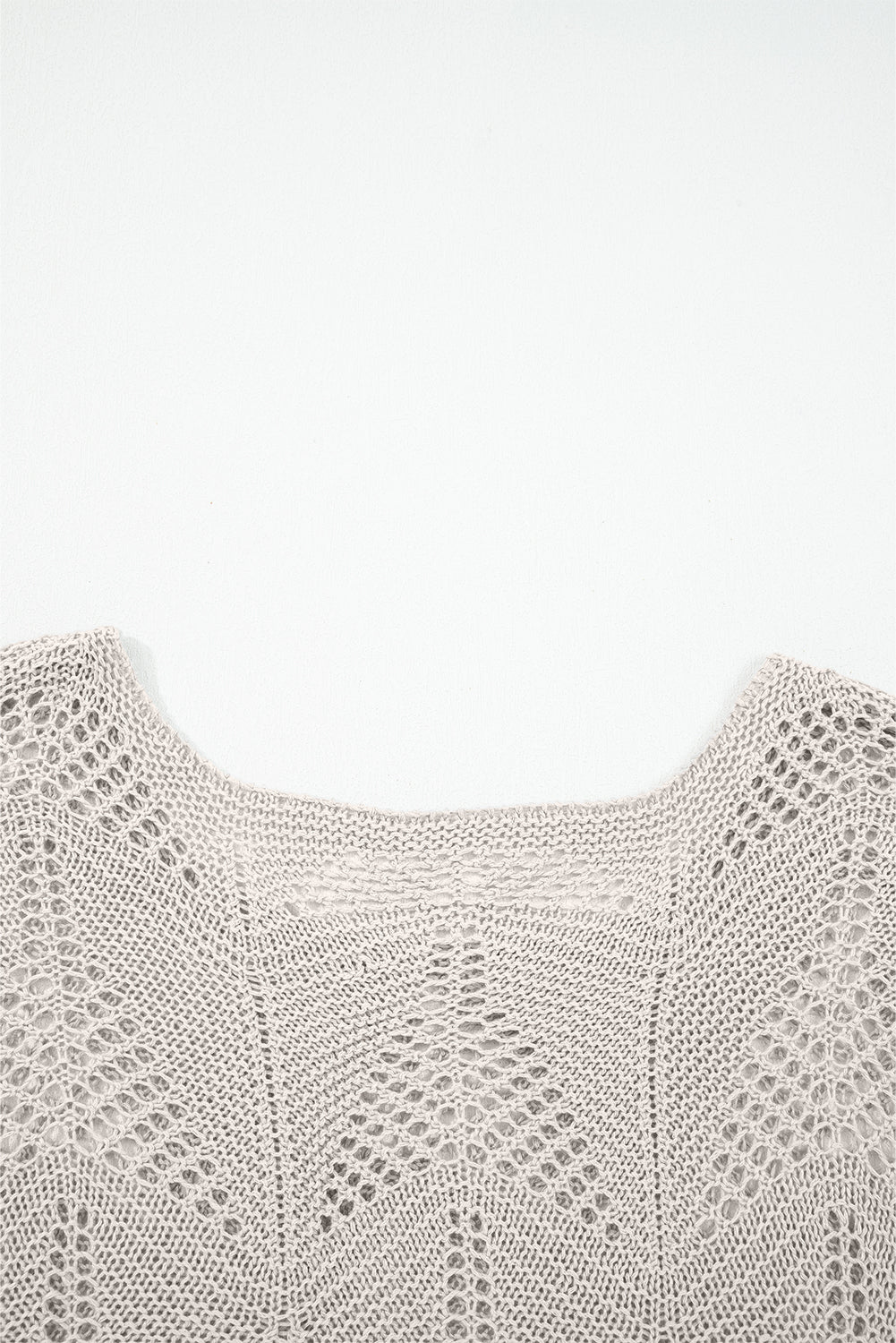 Seagrass Hollow Out Knit 3/4 Sleeve Loose Sweater Sweaters 4505b54196a688f6