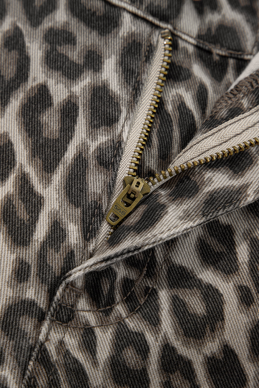 Yellow Leopard Straight Loose Leg Jeans Jeans 48b9758094e79e21