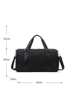 Black Plaid Large Capacity Travel Duffle Bag Bags 48c0dfb5aa37d35c