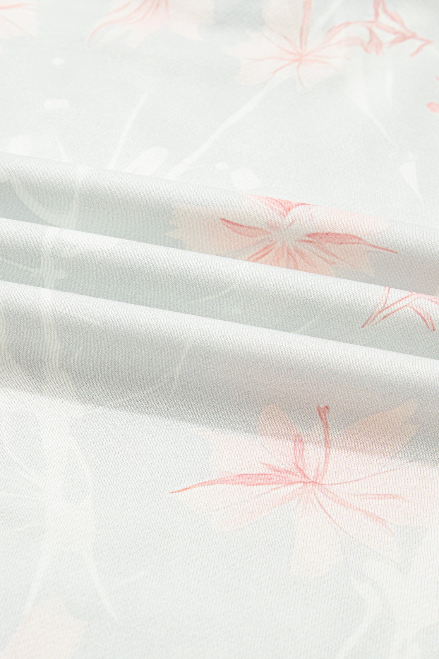 Gray Floral Print Plus Size Loose Hoodie Plus Size Sweatshirts & Hoodies 493f1fcd907c6889