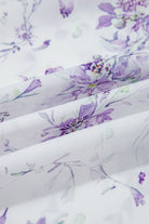 Purple Floral Print Split Neck Plus Size Top Plus Size Tops 4a179fcc2b9020c7