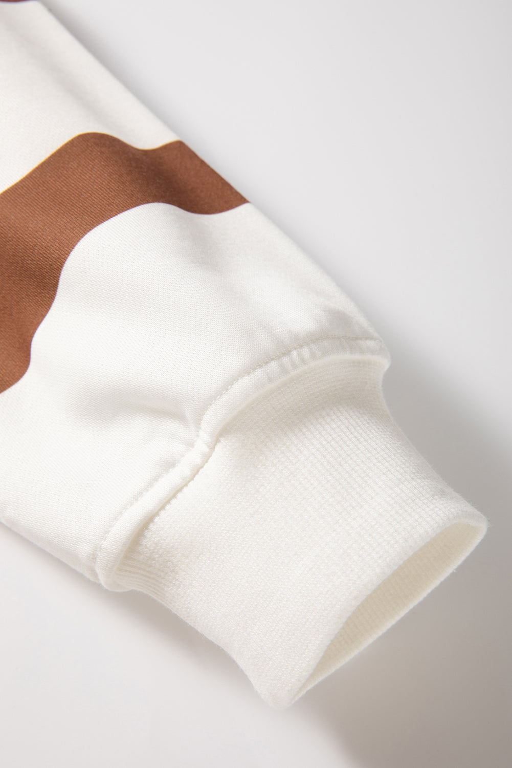 Light French Beige Striped Drop Shoulder Pullover and Joggers Set Two Piece Pants Sets 4be82d4ebbe0e21a