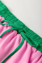 Bonbon Plus Size Contrast Trim T Shirt and Skort Two Piece Set Plus Size Matching Sets 4d7a9f71be89cc08