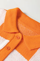 Mist Green Checkered V-Neck Collared Pullover Sweater Sweaters 525df4ff67b60da9